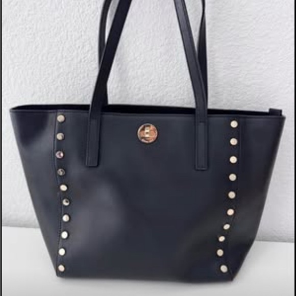 MICHAEL KORS Rivington Stud Black Tote Bag - Picture 1 of 6